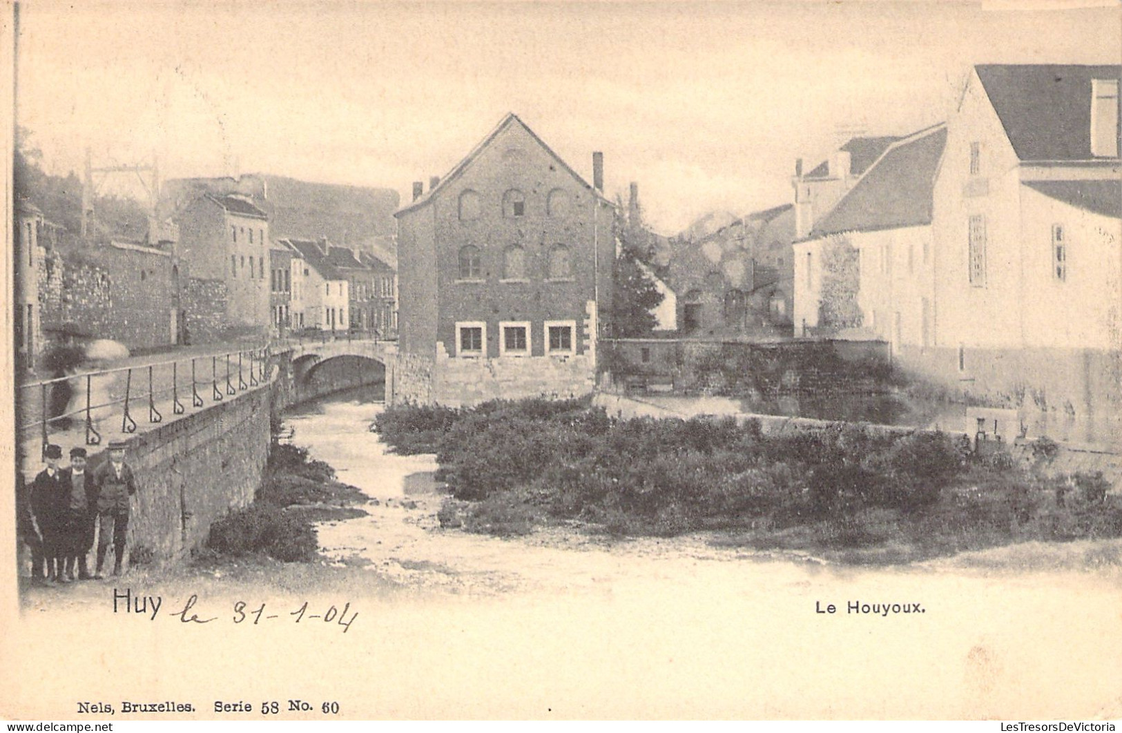 BELGIQUE - Huy - Le Houyoux - Animé - Nels - Carte Postale Ancienne - Hoei