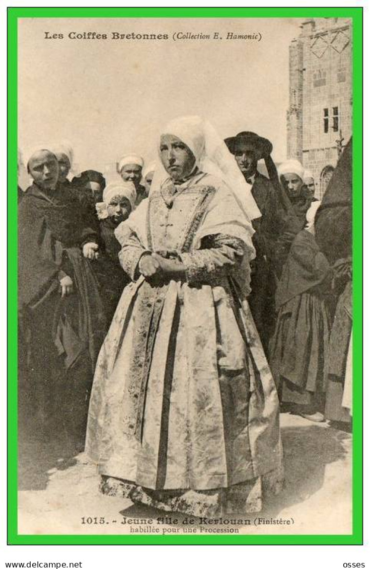 -1015 -Jeune Fille De Kerlouan(Finistére) Habillée Pour Une Procession-(recto Verso) - Kerlouan