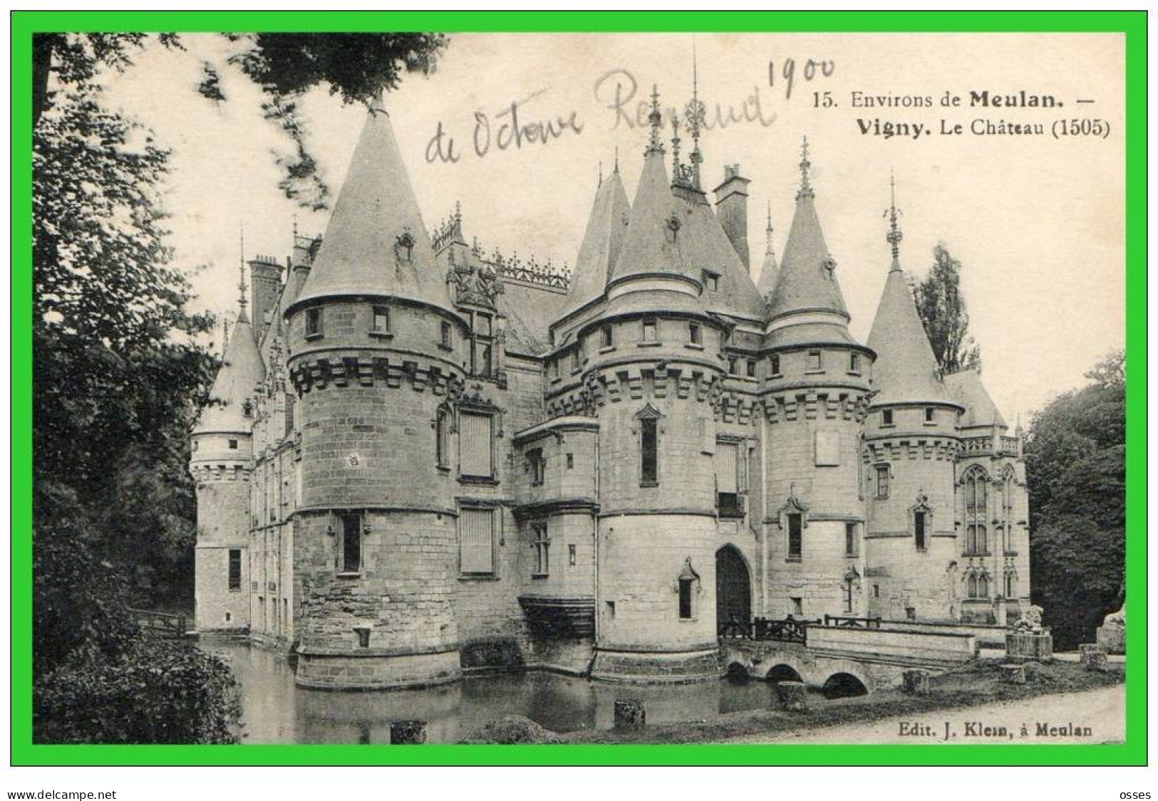 -15-Environs De Meulan-Vigny.le Château..(1505) (recto Verso) - Vigny