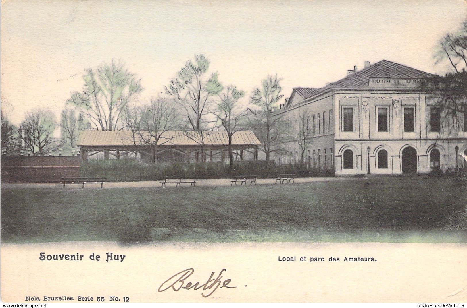 BELGIQUE - Souvenir De Huy - Local Et Parc Des Amateurs - Colorisé - Nels - Carte Postale Ancienne - Huy