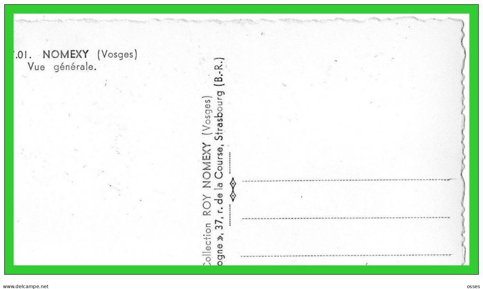 NOMEXY- (Vosges)- Vue Génèrale-(recto Verso) - Nomexy