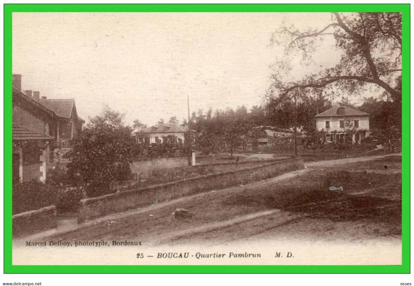 25- BOUCAU- Quartier Pamprun (recto Verso) - Boucau