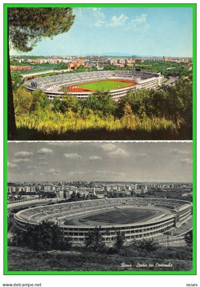 DEUX  C.P.(due Cartolinas) ROMA  Stadio Dei Centomila /stade Olypique  (rectos Versos) - Stades & Structures Sportives