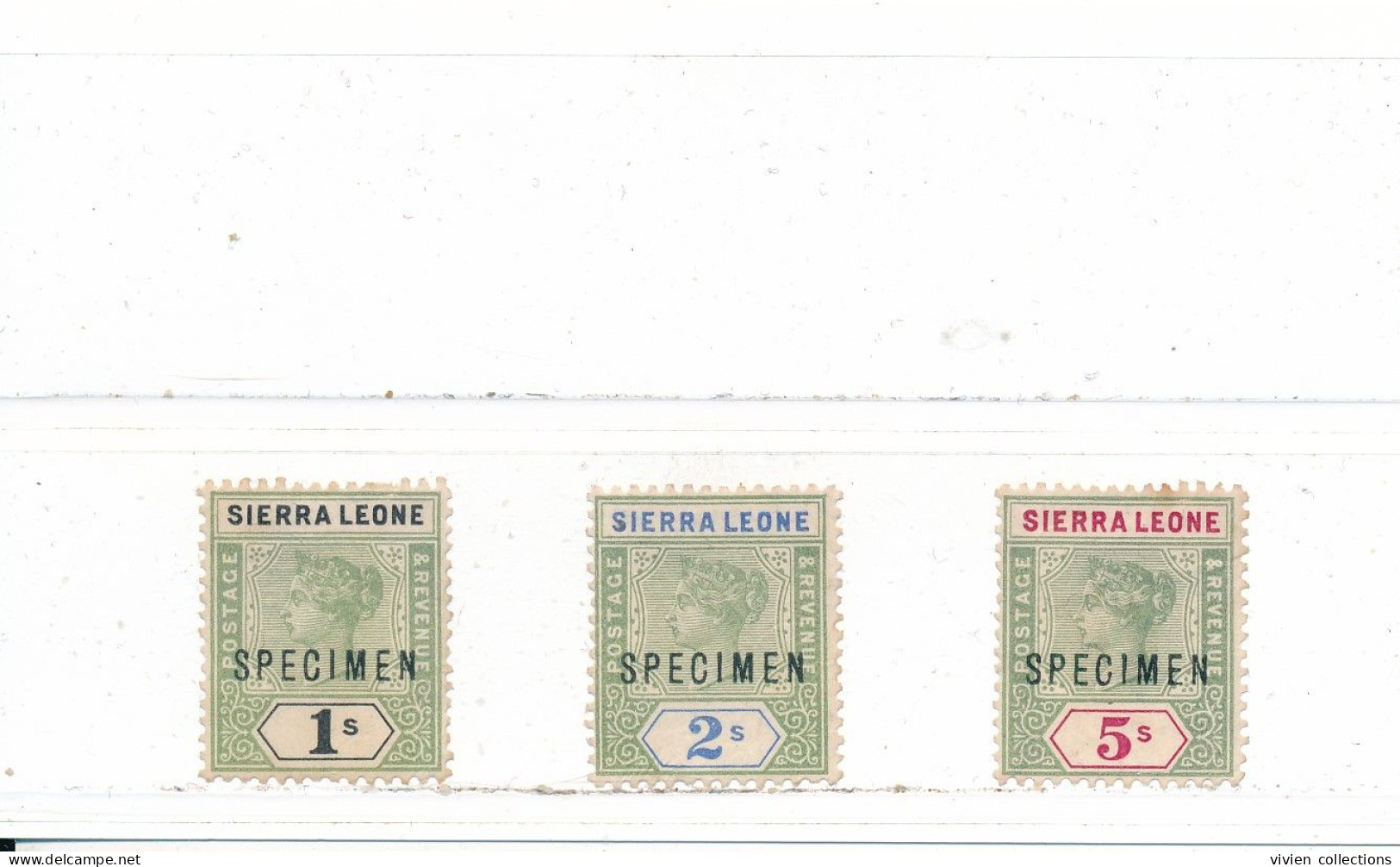 Sierra Leone Colonie Britannique N° 40, 41 Et 42 Surchargés SPECIMEN - Sierra Leone (...-1960)