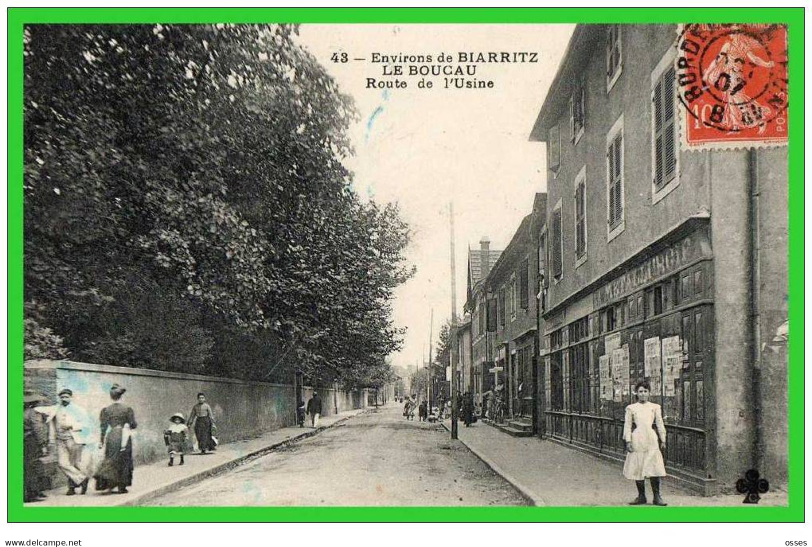 48-Environs De BIARRITZ-LE BOUCAU-Route De L'Usine -(recto Verso) - Boucau