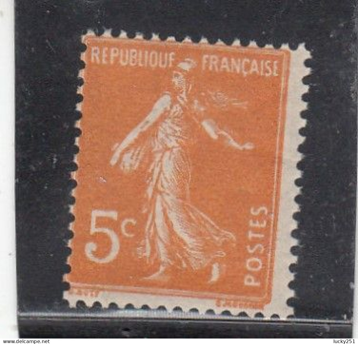 France - Année 1921-22 - Neuf** - N°YT 158** - Semeuse Camée - 5c Orange - Nuevos