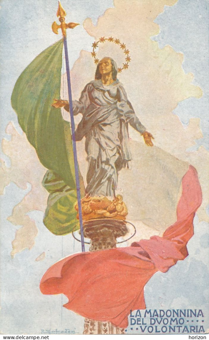 2f.370  MILANO - La Madonnina... - Pro Croce Rossa Italiana - Illustrata R. Salvadori - Croix-Rouge