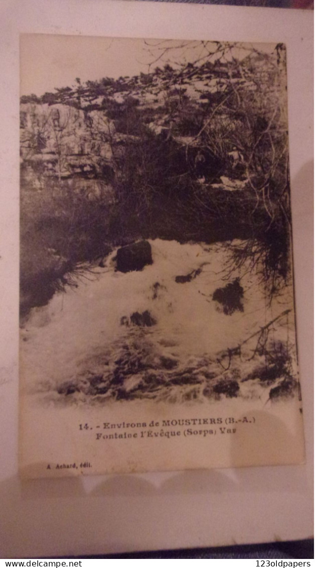 04  ALPES DE HAUTE PROVENCE  MOUSTIERS STE MARIE ENVIRONS FONTAINE L EVEQUE SORPS VAR - Otros & Sin Clasificación