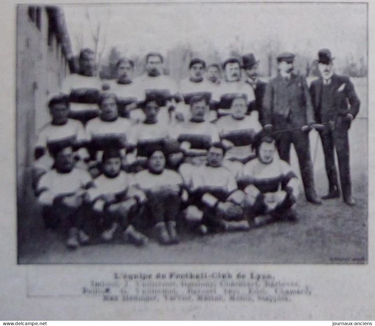 1901 RUGBY - BORDEAUX CONTRE LYON - PHOTOS DES DEUX EQUIPES - LA VIE AU GRAND AIR - Rugby