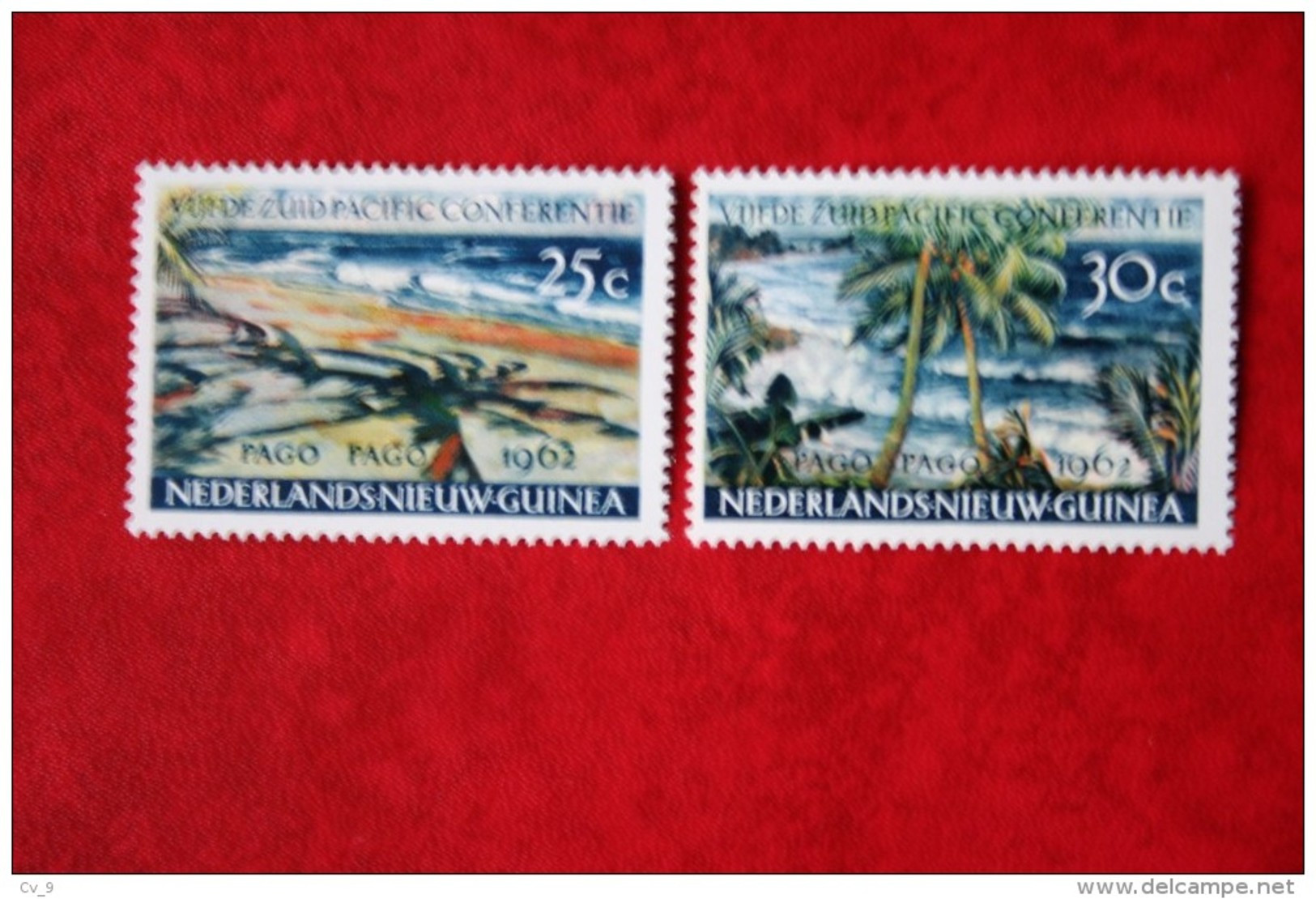 PAGO PAGO NVPH 76-77; 1962 POSTFRIS MNH ** NIEUW GUINEA / NIEDERLANDISCH NEUGUINEA / NETHERLANDS NEW GUINEA - Nueva Guinea Holandesa