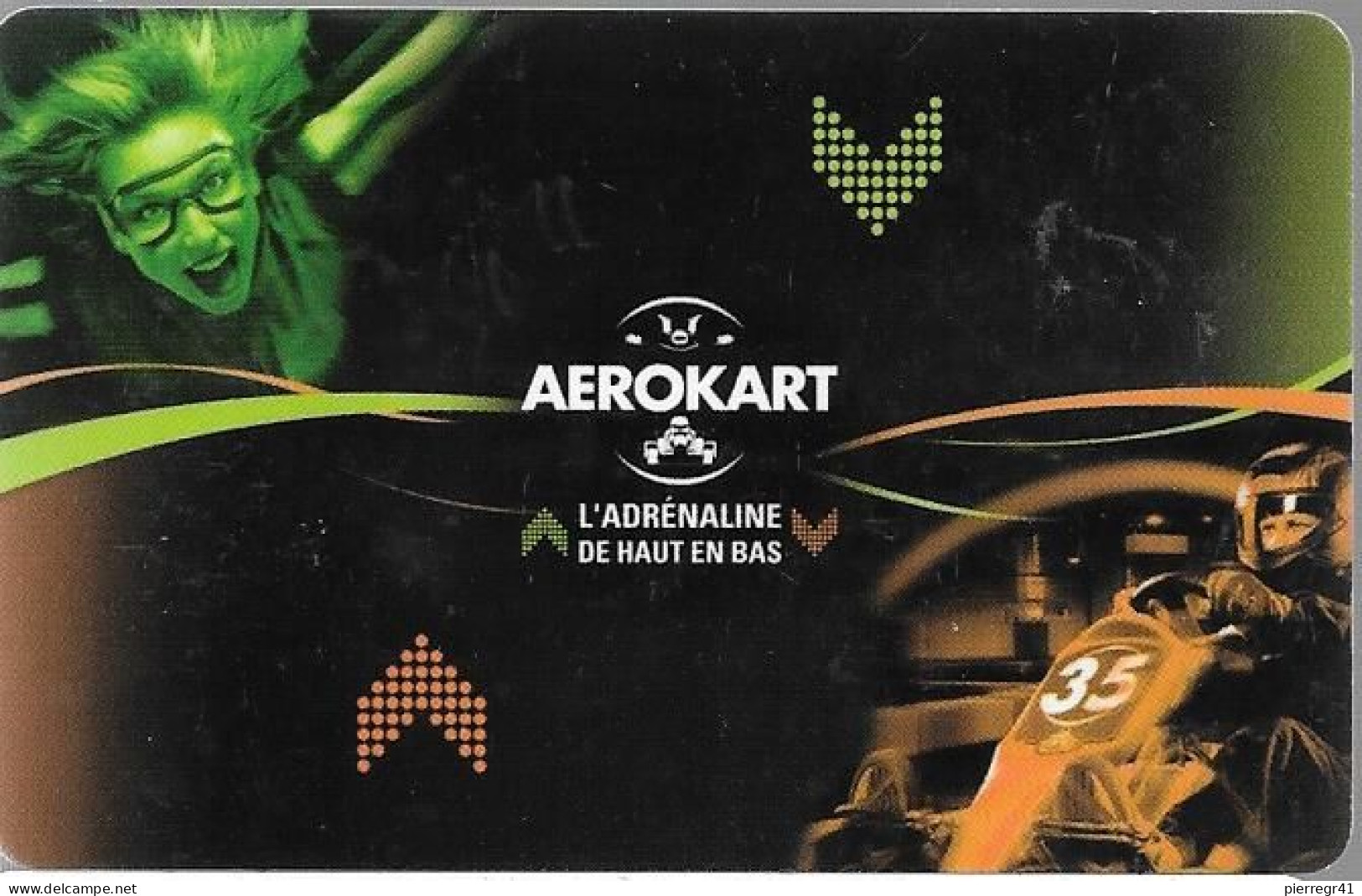 -CARTE- ADHERENT-MAGNETIQUE-AEROKART-CHUTE LIBRE & KARTING INDOOR TBE - Sonstige & Ohne Zuordnung