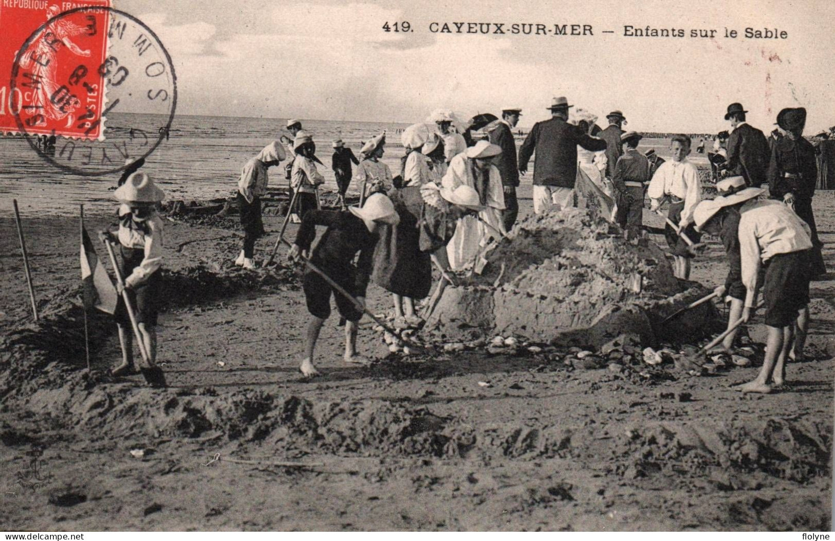 Cayeux Sur Mer - Enfants Sur Le Sable - Château Jeux De Sable - Cayeux Sur Mer