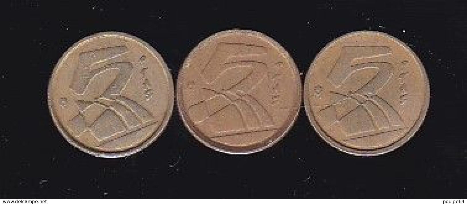 3 Pièces De 5 Pesetas - Année 1989 - 1991 - 1992 - 5 Pesetas