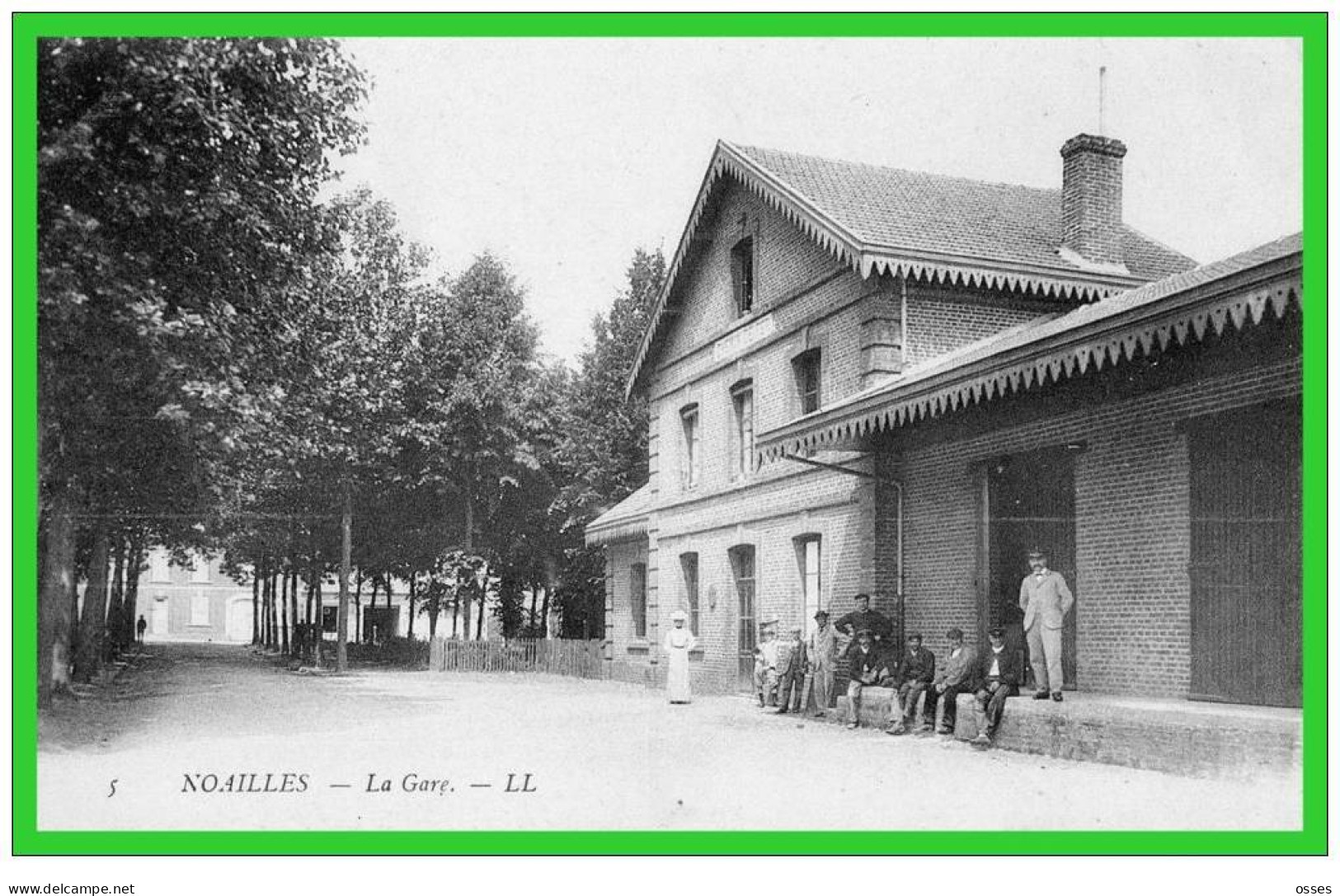 5-NOAILLES-La Gare ('recto Vero) - Noailles