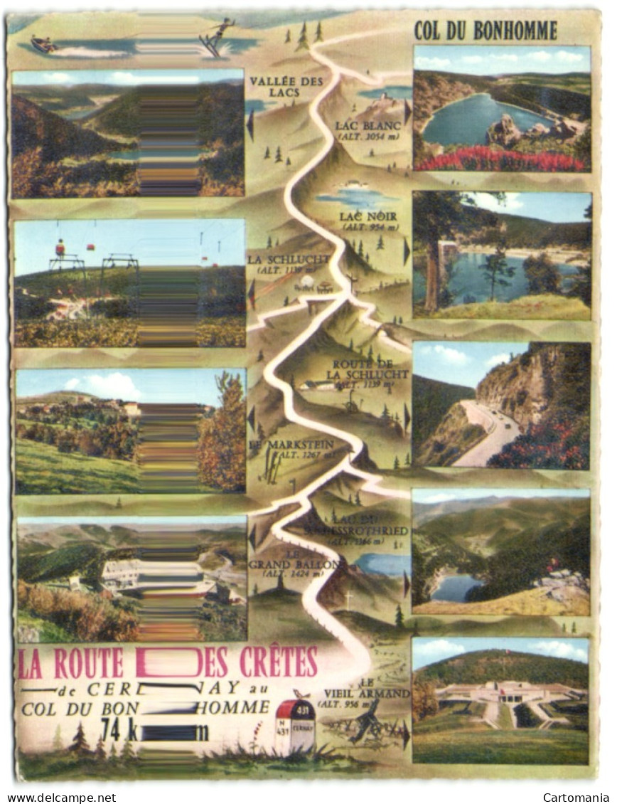 La Route De Crêtes De Cernay Au Col Du Bonhomme - Cernay