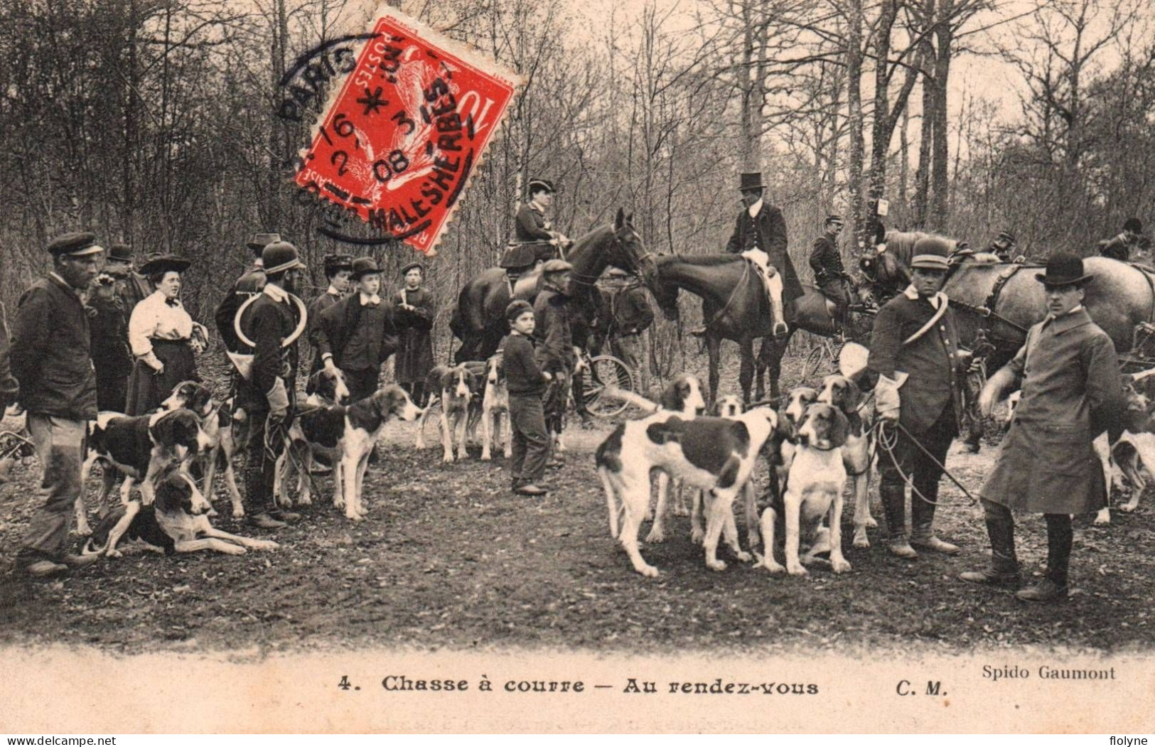 Chasse à Courre - Au Rendez Vous - Vénerie Meute Cavaliers - Caza