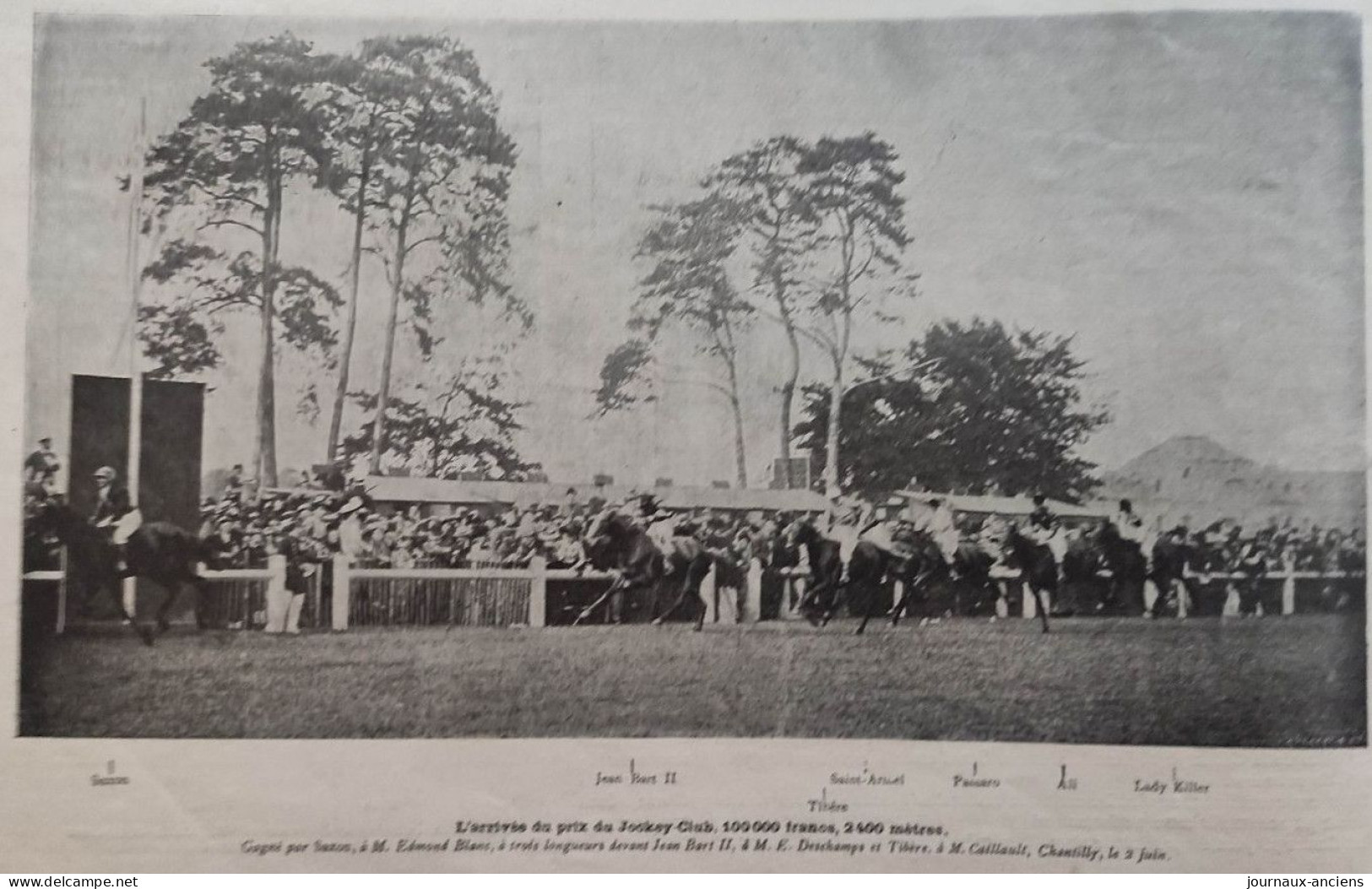 1901 MEETING DE CHANTILLY - PRIX DE DIANE - PRIX DU JOCKEY CLUB - LA VIE AU GRAND AIR