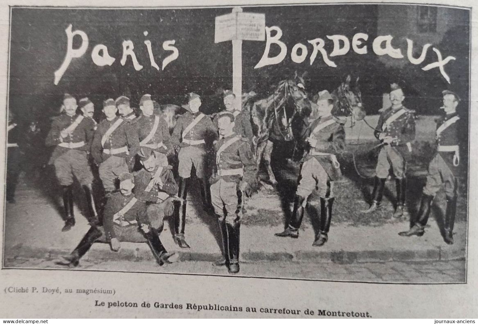 1901 COURSES AUTOMOBILES - BORDEAUX = PARIS ET LA COUPE GORDON BENETT - GIRARDEAU - FOUNIER - M. MORS - TESTE - Autorennen - F1