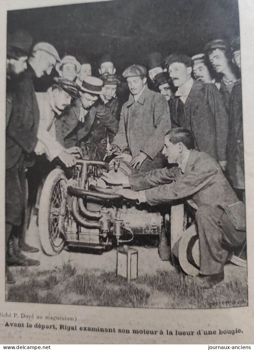 1901 COURSES AUTOMOBILES - BORDEAUX = PARIS ET LA COUPE GORDON BENETT - GIRARDEAU - FOUNIER - M. MORS - TESTE - Autorennen - F1