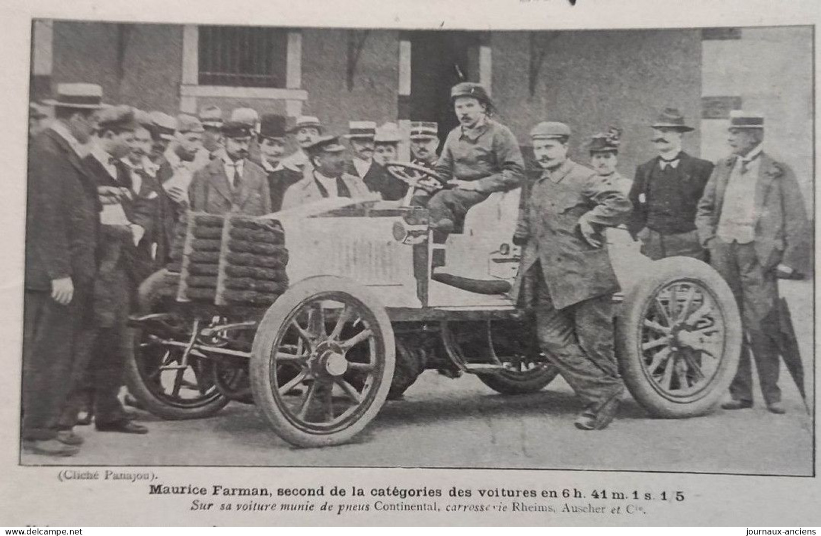 1901 COURSES AUTOMOBILES - BORDEAUX = PARIS ET LA COUPE GORDON BENETT - GIRARDEAU - FOUNIER - M. MORS - TESTE