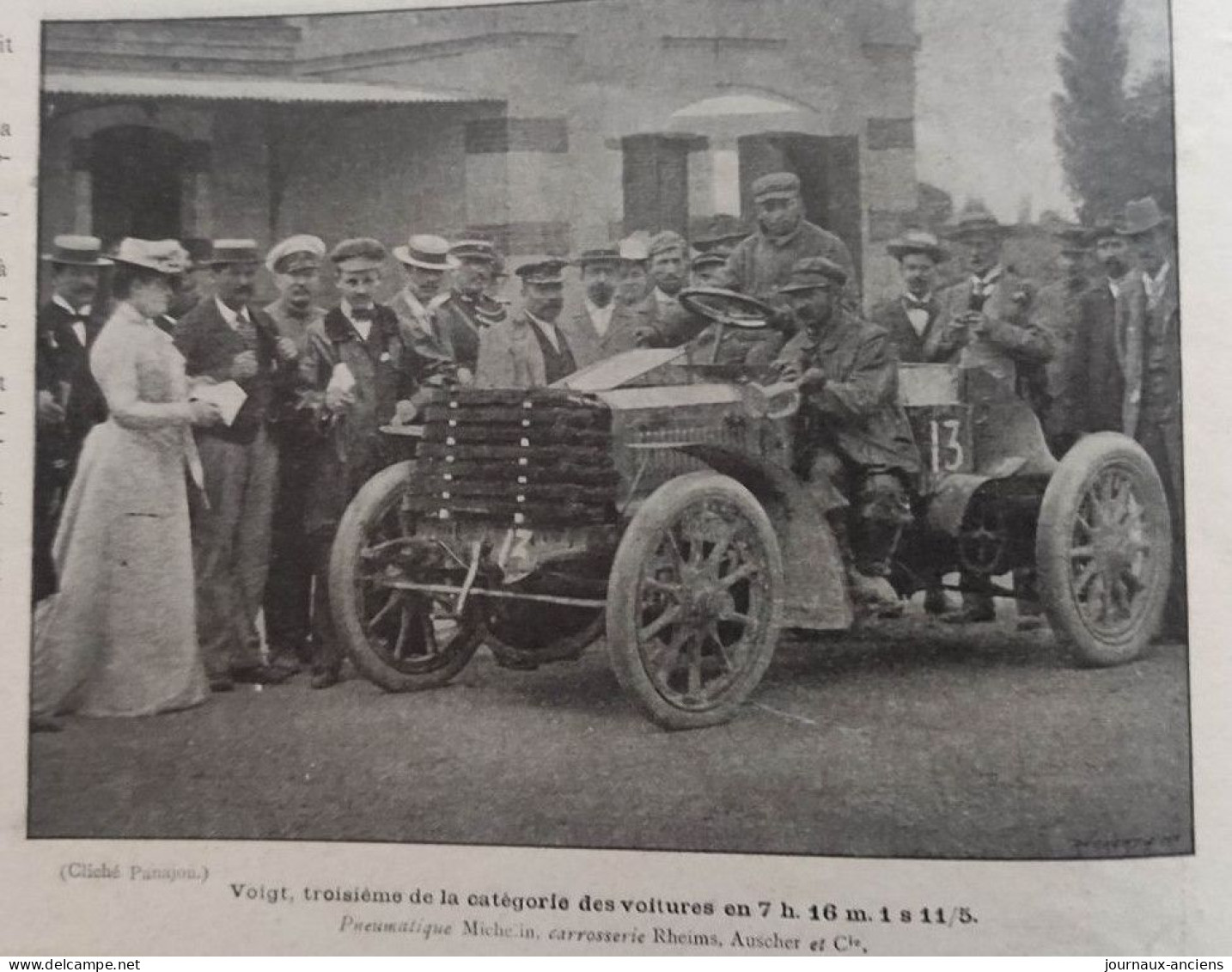 1901 COURSES AUTOMOBILES - BORDEAUX = PARIS ET LA COUPE GORDON BENETT - GIRARDEAU - FOUNIER - M. MORS - TESTE