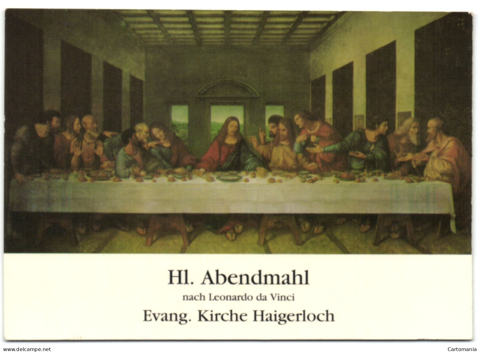 Rekonstruktion 1952-54 Künstlergem. Schütz-Kröll-Halbritter - Abendmahl  Leonardo Da Vinci - Haigerloch