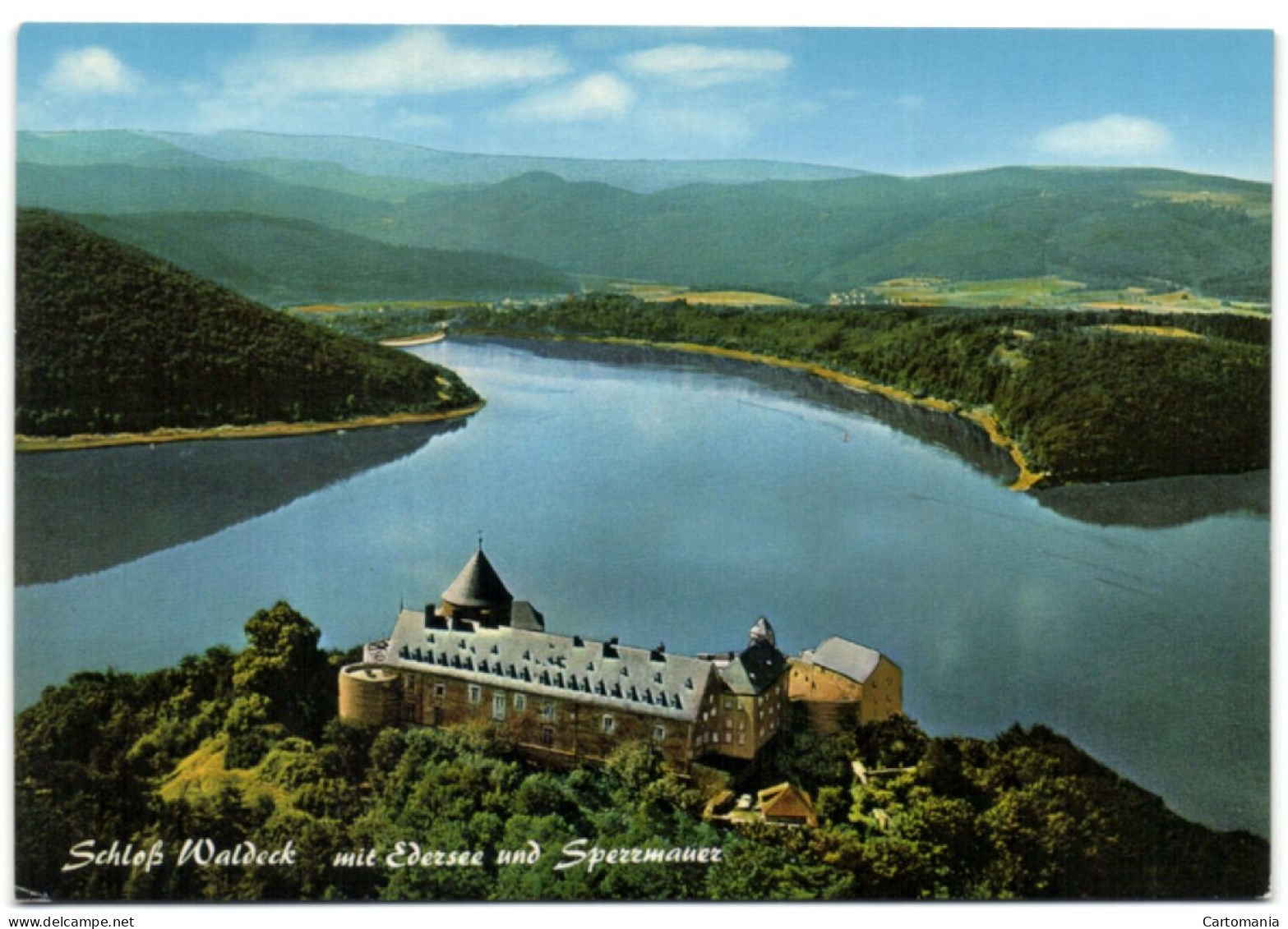 Schloss Waldeck Mit  Edersee Und Sperrmauer - Waldeck