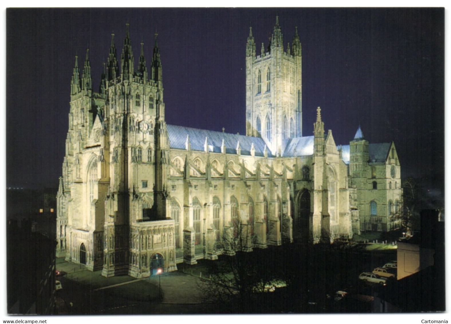 Canterbury Kent - The Cathedral Floodlit - Canterbury