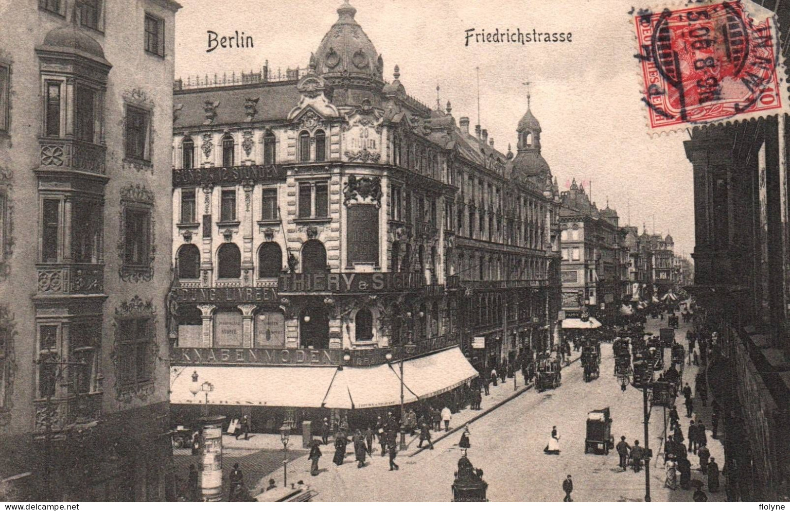 Berlin - Friedrichstrasse - Rue Commerces Magasins - Allemagne Germany - Friedrichshain