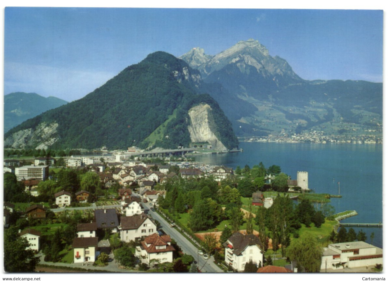 Stansstad (NW) - Am Vierwaldstättersee Mit Schnitzturm Und Pilatus - Stans