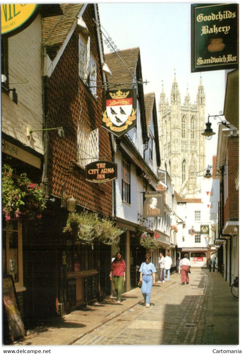 Canterbury - Kent - Butchery Lane And Bell Harry Tower - Canterbury