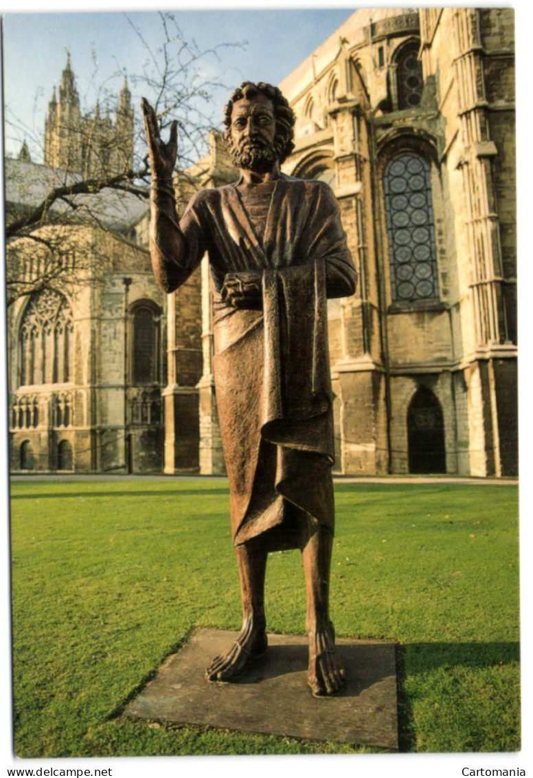Canterbury Catedral - Kent - Statue Of Christ By Davis McFall R.A. - Canterbury