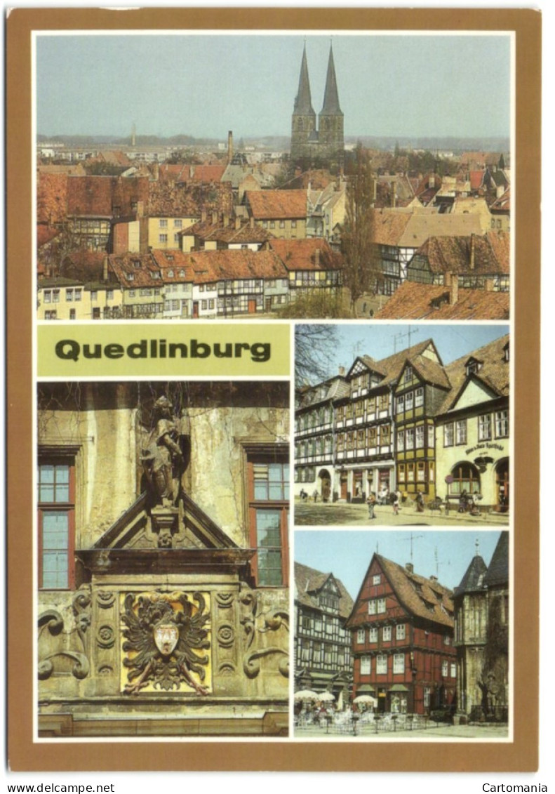 Quedlinburg - Blick Vom Burgberg Auf Die Satdt - Quedlinburg