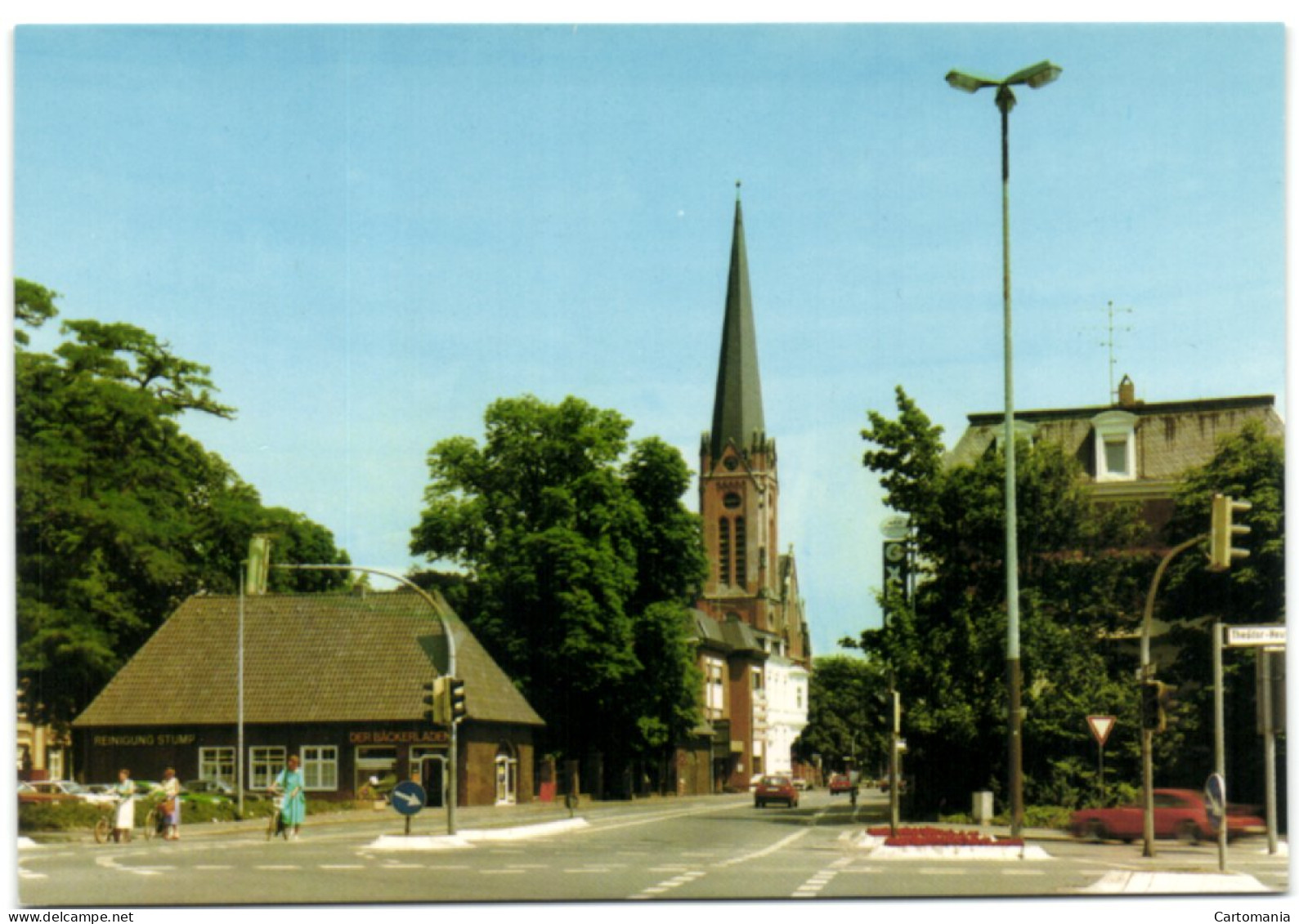 Bocholt - Evgl. Kirche Und Münsterstrasse - Bocholt
