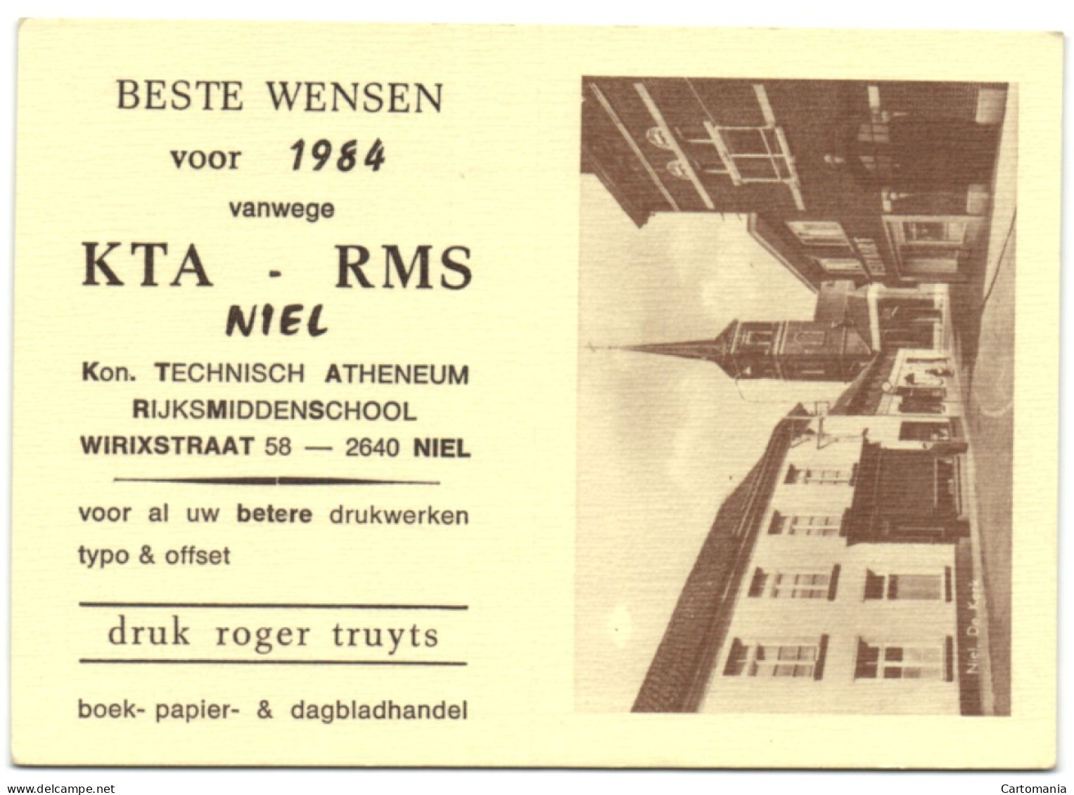 Niel - KTA RMS - Kon. Technisch Atheneum Rijksmiddenschool - Wirixstraat 56 - Niel