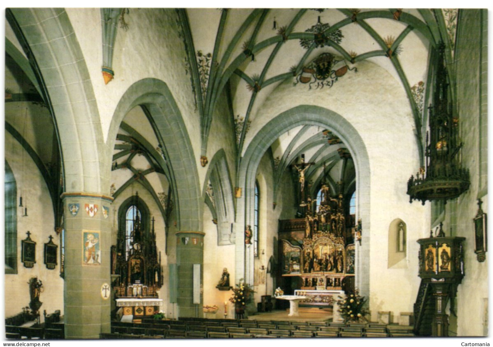Horb A. Neckar - Gotische Liebfrauenkirche - Inneransicht Mit Altären - Horb