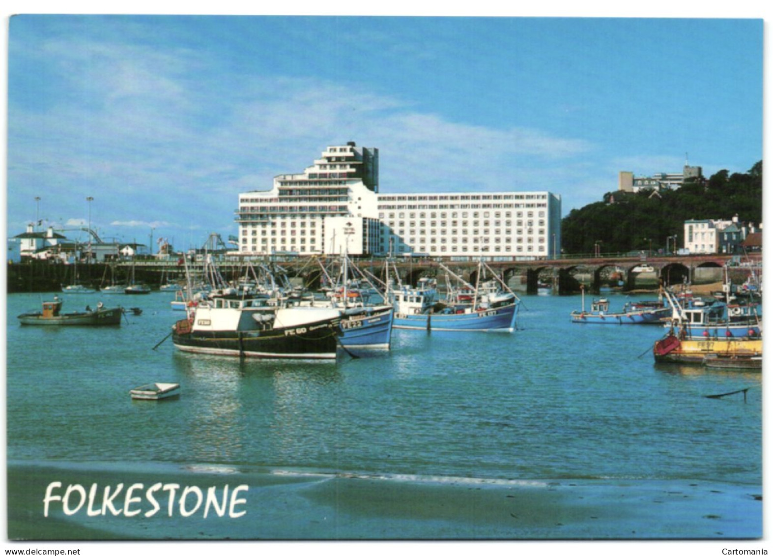 Folkestone - The Harbour And Hotel Burstin - Folkestone