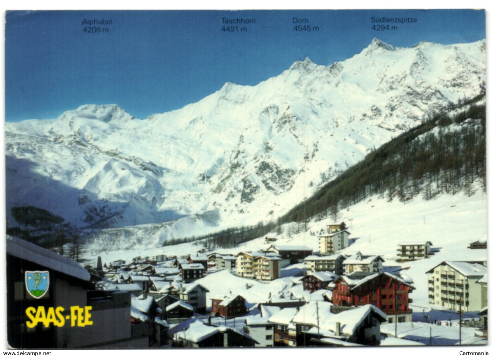 Saas-Fee Mit Alphubel Täschhor Dom Und Südlenzspitze - Täsch