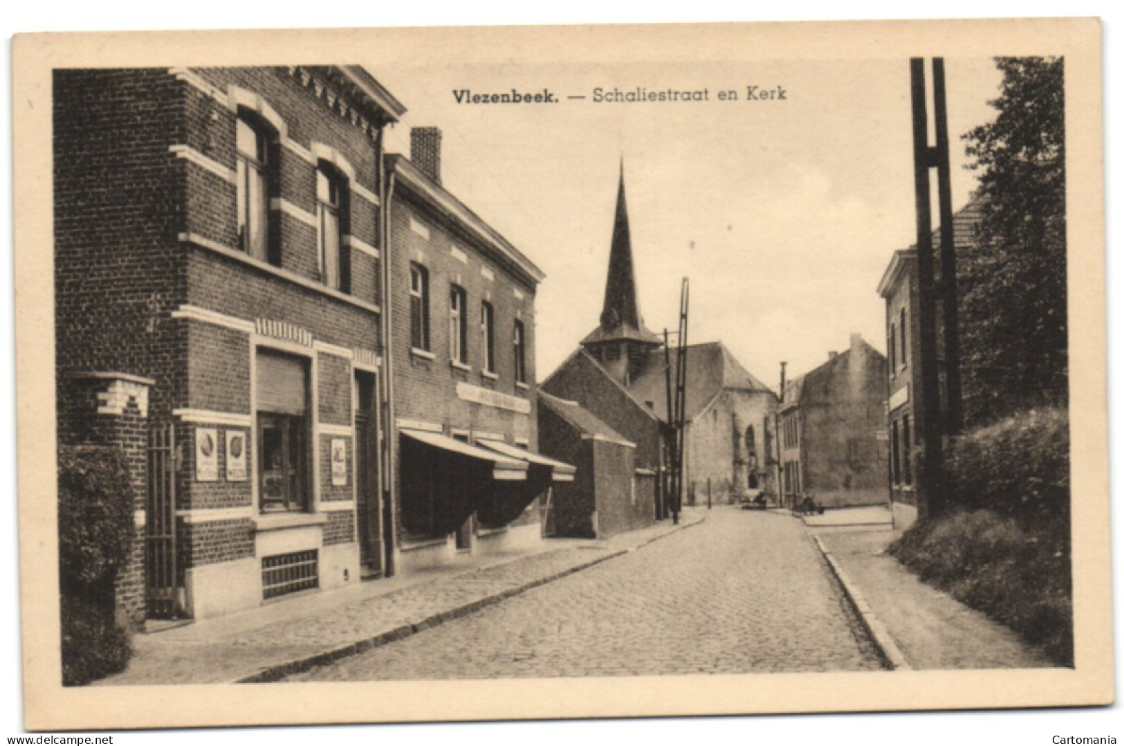 Vlezenbeek - Statiestraat En Kerk - Sint-Pieters-Leeuw