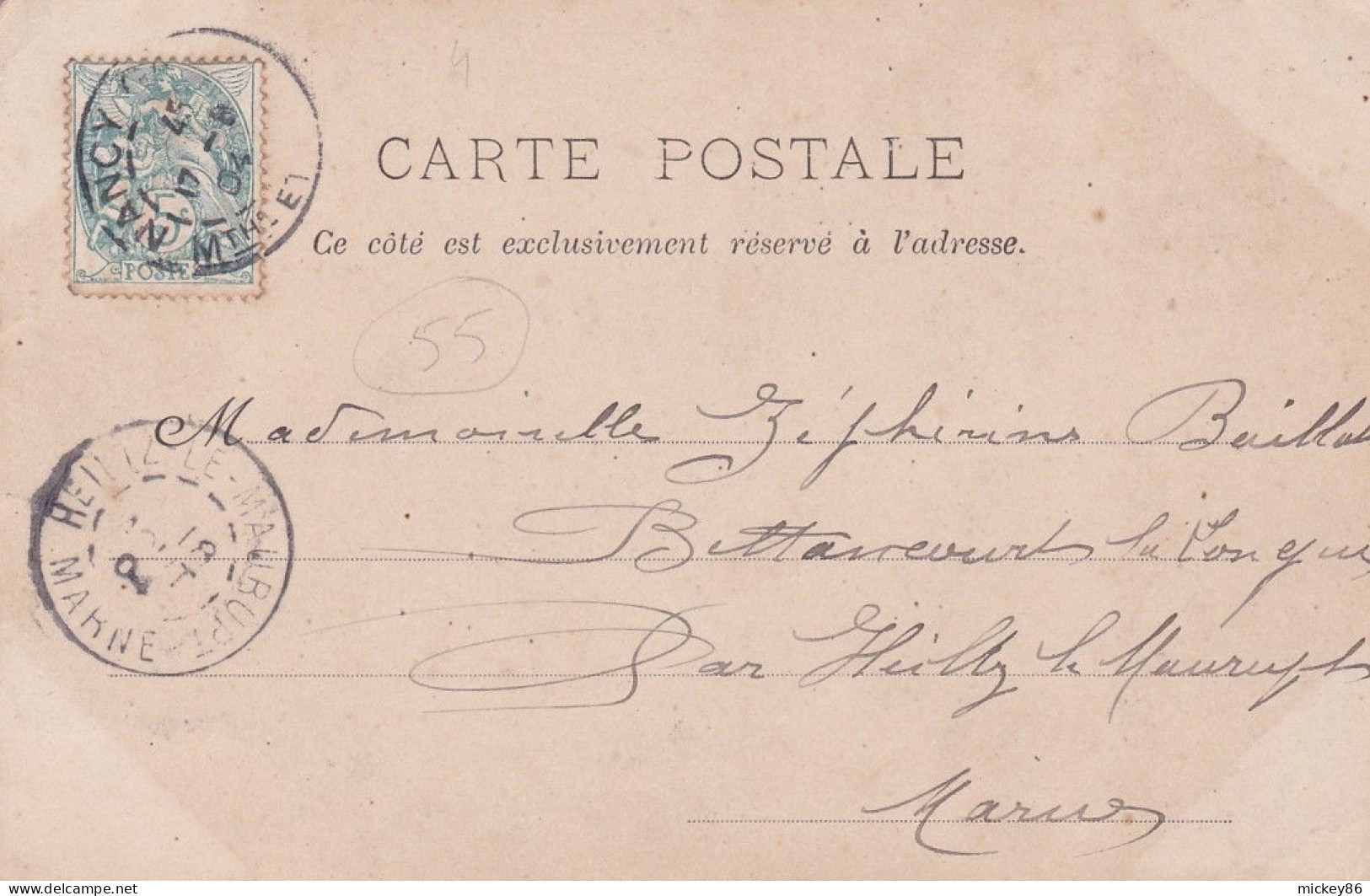 COMMERCY --1904 -- La Gare  (petite Animation )....timbre.....cachet......carte Précurseur - Commercy
