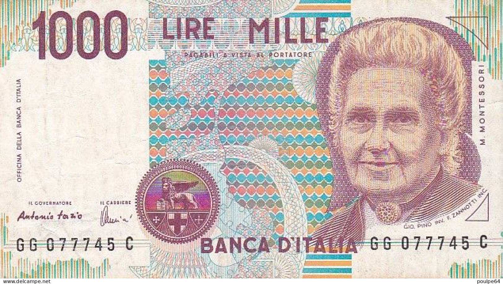 1000 Lire - Italie 1990 - 1000 Liras