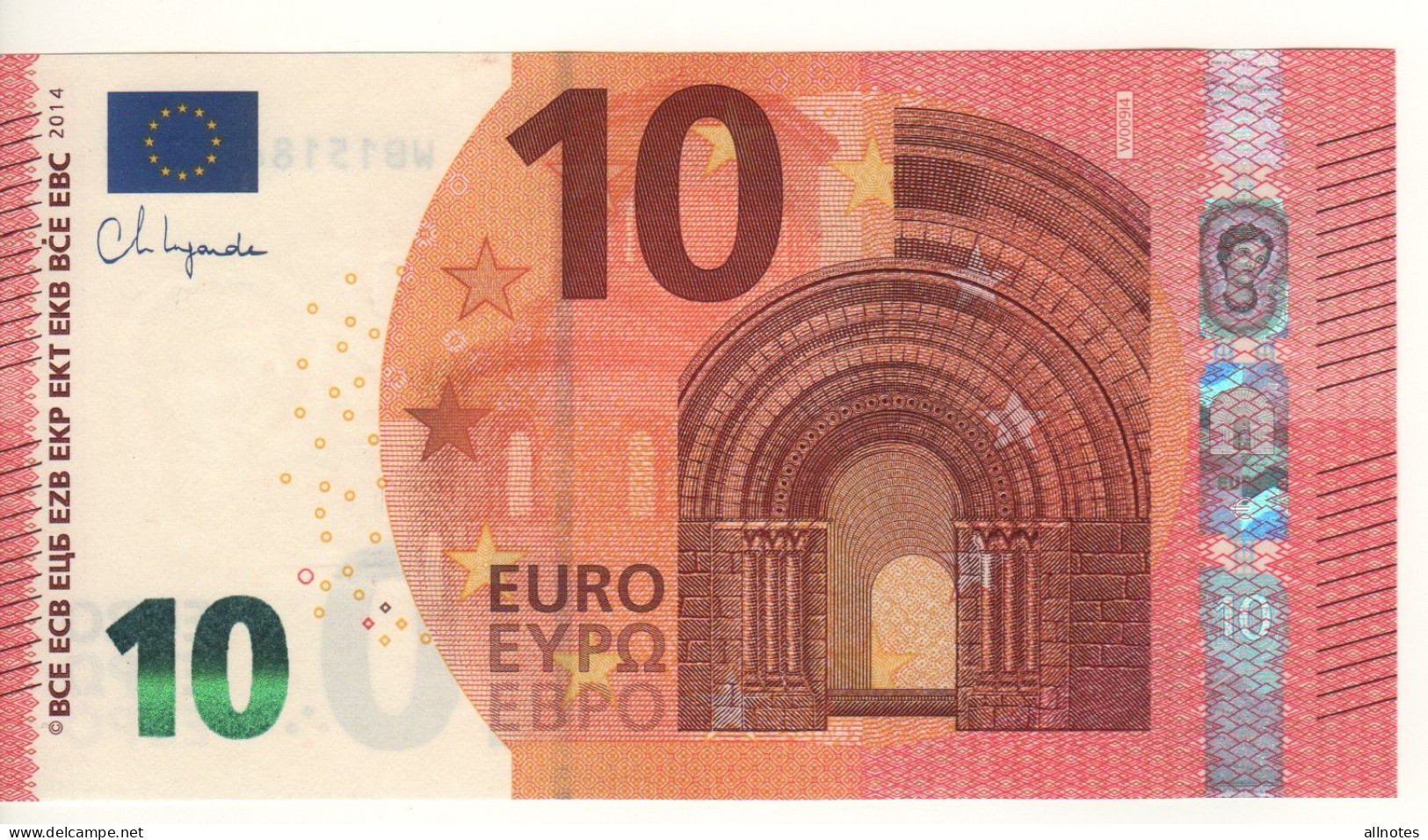 10 EURO    Ch. Lagarde     W 009 I4    WB1518675372   /  FDS - UNC - 10 Euro