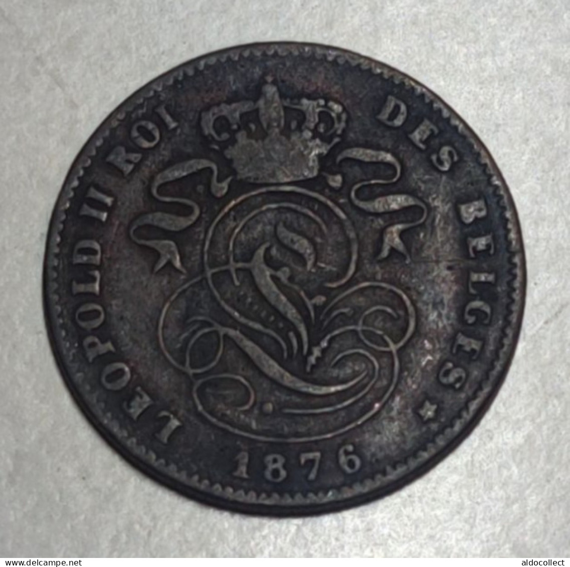 Belgio Belgium 2 Cents 1876 - 2 Cent