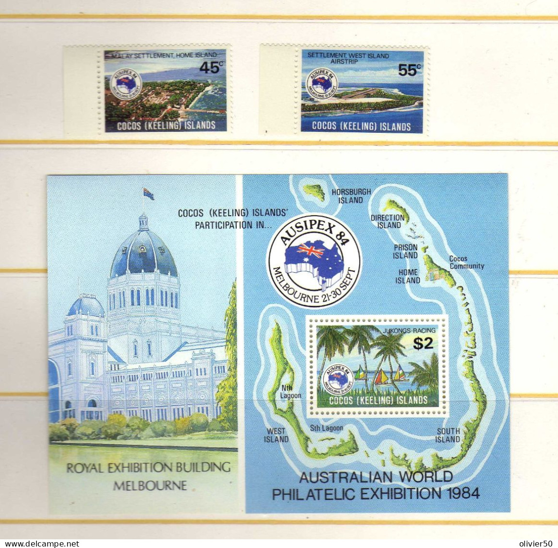 Iles Coco - Keeling - 1984 - Expostion "Ausipex" -  Neufs** - MNH - Cocos (Keeling) Islands