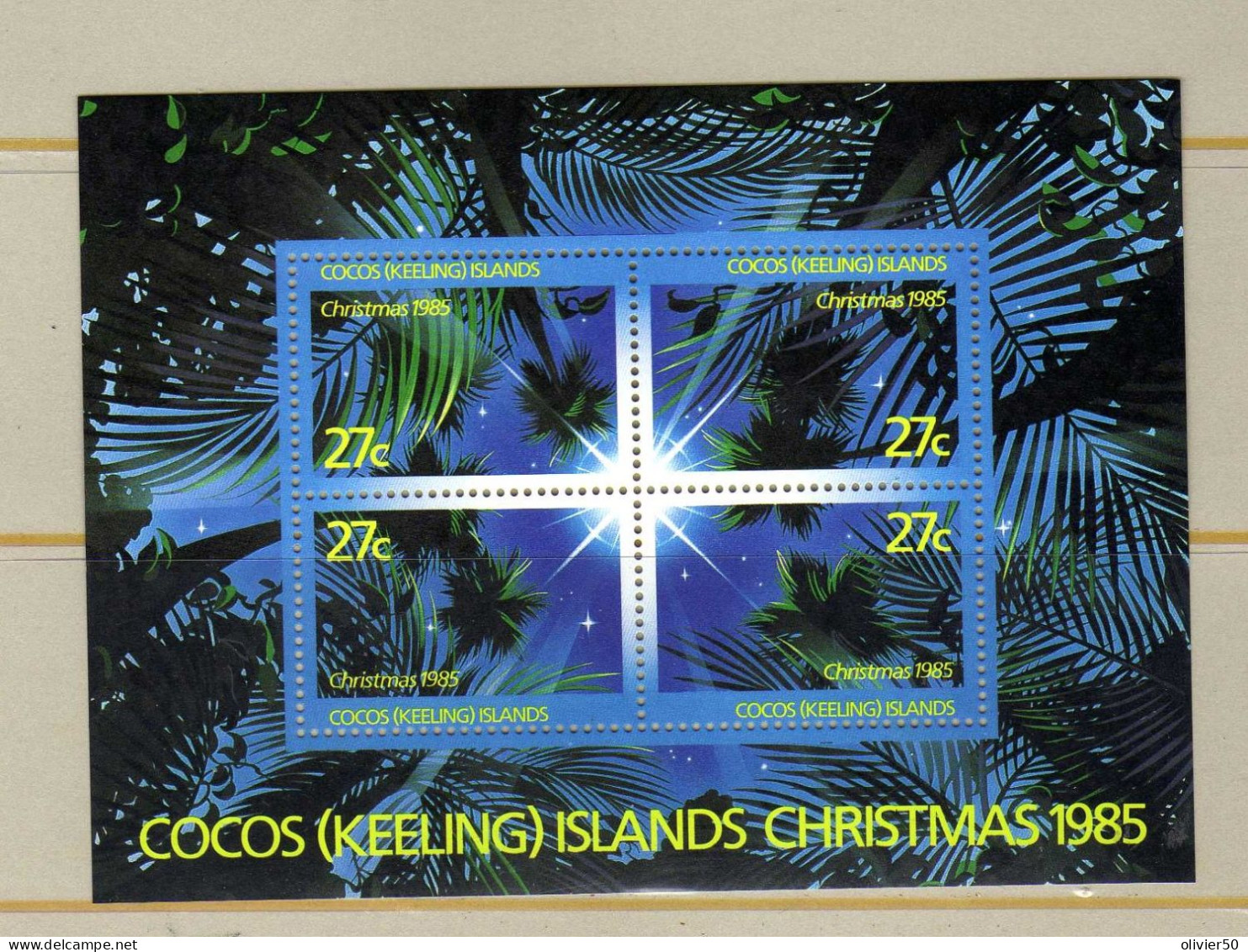 Iles Coco - Keeling -  BF Noel 1985 -  Neufs** - MNH - Cocos (Keeling) Islands