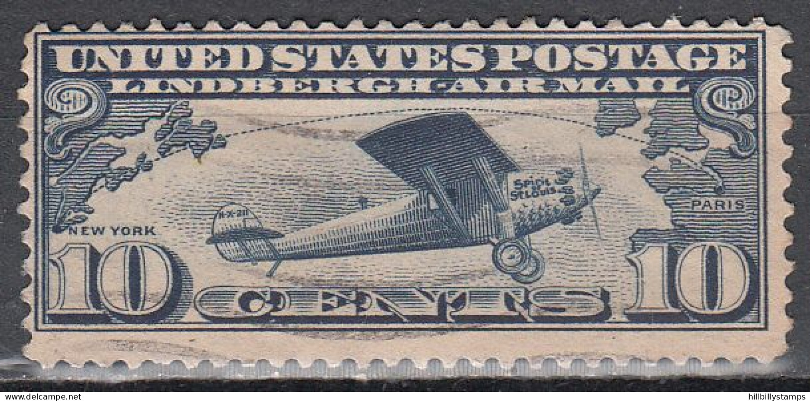 UNITED STATES  SCOTT NO C10  USED  YEAR 1927 - 1a. 1918-1940 Usados
