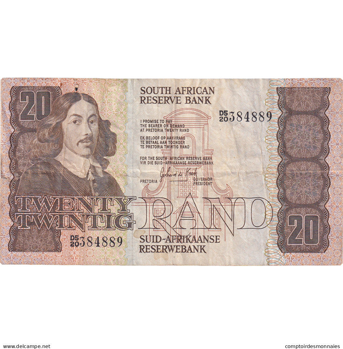 Billet, Afrique Du Sud, 20 Rand, ND (1982-85), KM:121c, TB+ - Zuid-Afrika