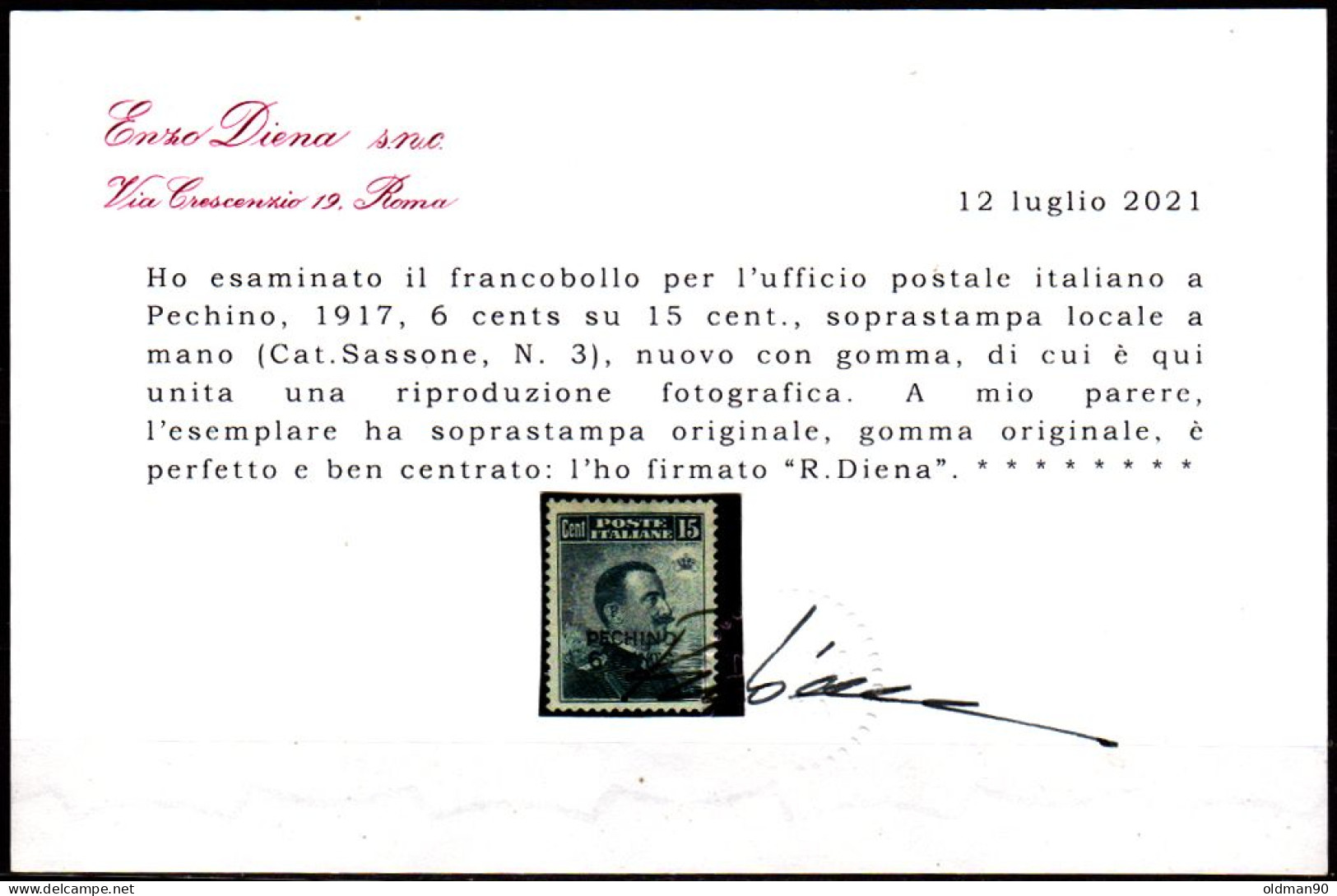 OS-612- Pechino - Emissione 1917 (++) MNH - Qualità A Vostro Giudizio. - Peking