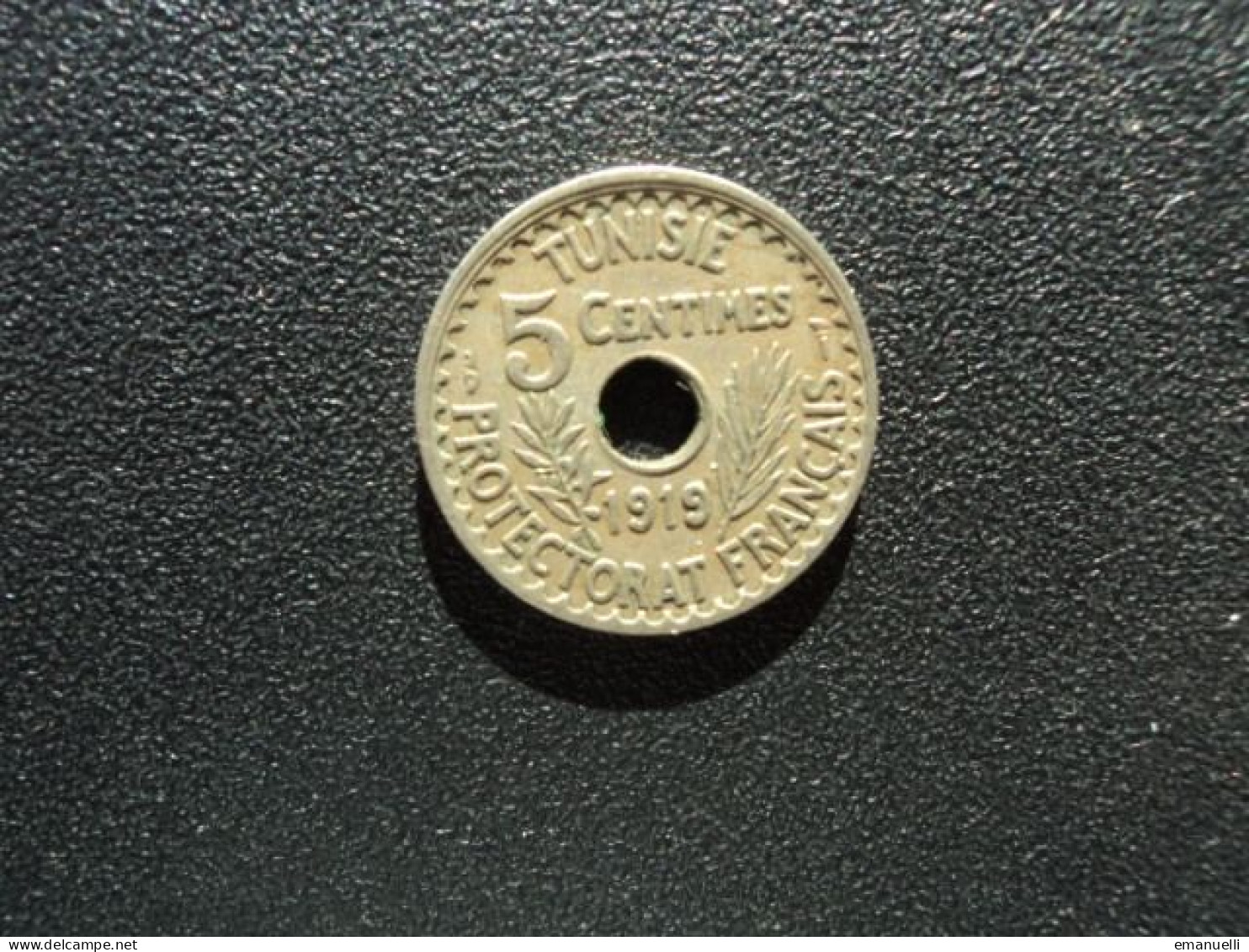 TUNISIE : 5 CENTIMES   1919 /1337    G.84 / KM 242    TTB+ - Tunesië