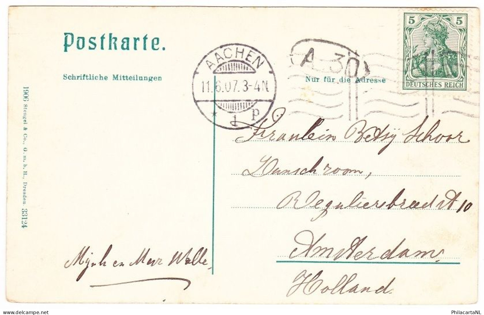 Aachen - Forsthaus Adamshauschen - 1907 - Achern